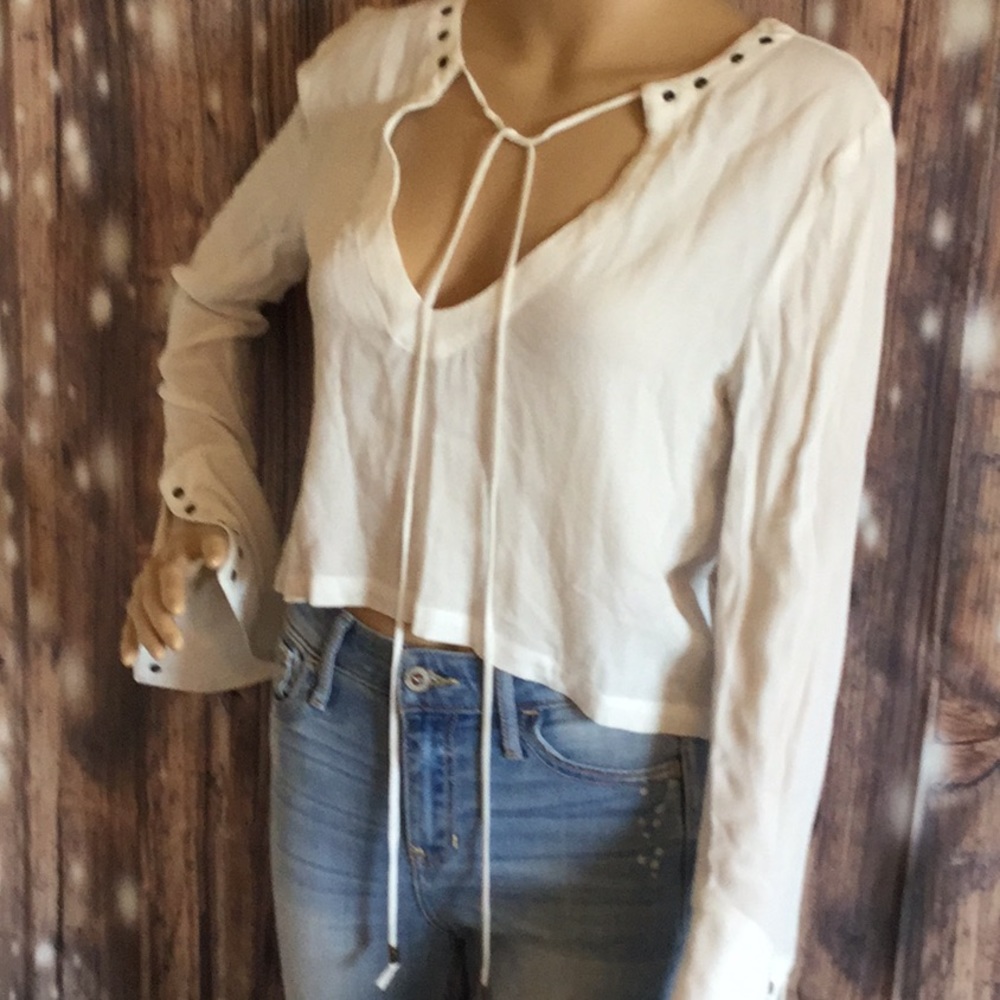 Blue Blush crop top